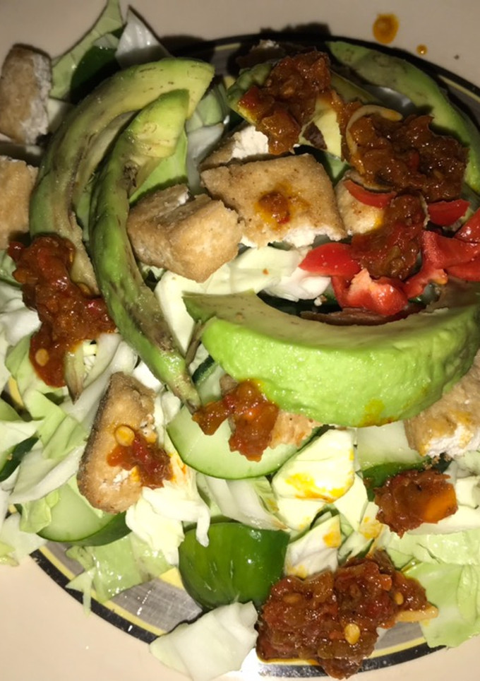 A picture of Tofu salad.