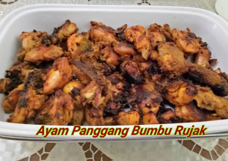 Resep Ayam Panggang Bumbu Rujak, Enak Banget