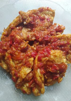 Foto resep Balado telur dadar