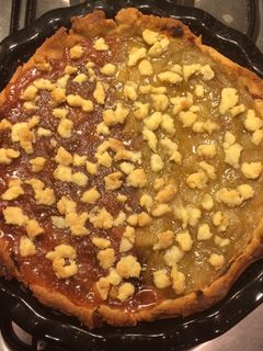 Rebarbarás-almás pite recept fotója