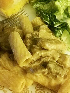 A picture of Creamy Steak & Mushroom Rigatoni.