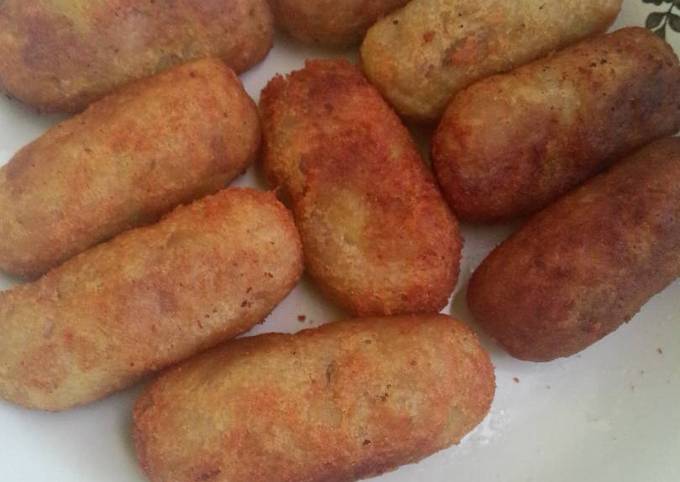 How to Prepare Super Quick Homemade Fried Sweet Potatoes with cheese filling