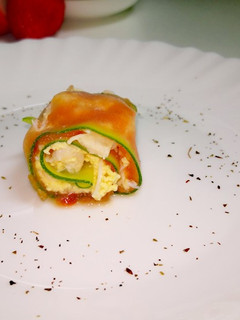 Una foto de Canelones de calabacín🥒