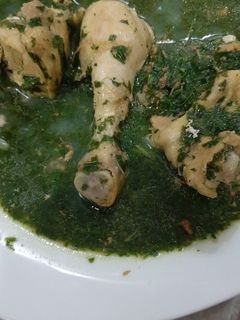 صورة لوصفة ملوخيه بالدجاج