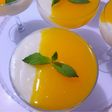 مهلبية البرتقال بكريمة الخفق على الطريقة السورية🍊🍊