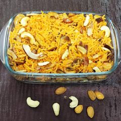A picture of Zarda Pulao.
