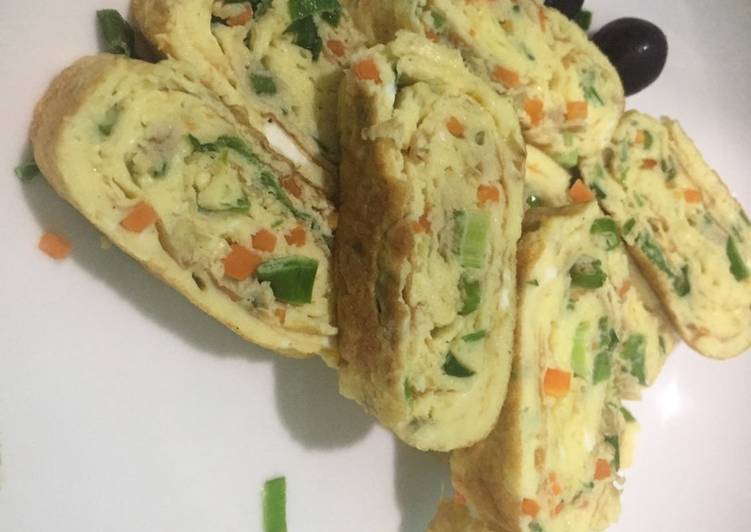 Telur dadar gulung ala korea