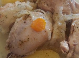 Una foto de Pollo a la Sidra