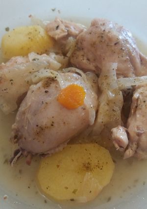 Una foto de Pollo a la Sidra