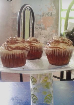 Una foto de Cupcakes marmolados