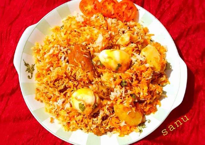 Kolkata Style Chicken Biryani