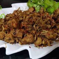 A picture of Kathal masala Sabji.