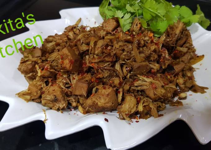 Recipe of Super Quick Homemade Kathal masala Sabji