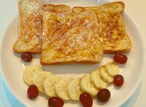 รูปของ French toast แบบง่ายๆ และเร็วมาก