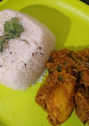 A picture of Schezwan pepper chicken roast.