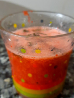 A picture of Strawberry pomegranate mocktail.