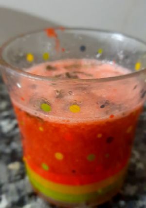A picture of Strawberry pomegranate mocktail.