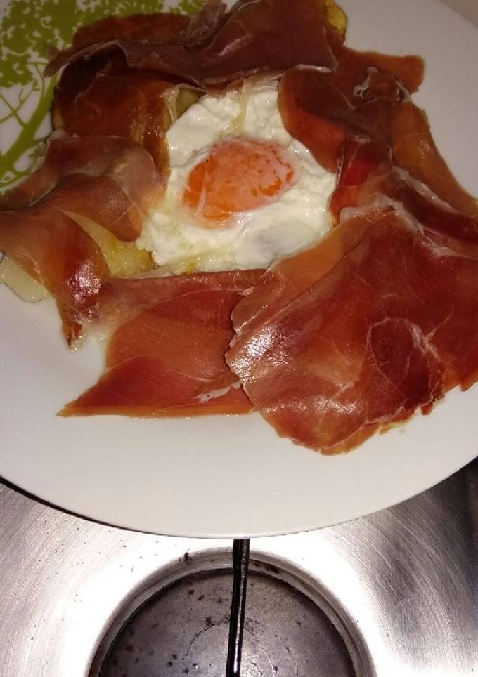 Una foto de Sartén de patatas y jamón