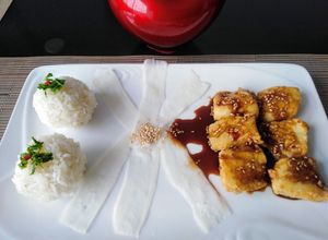 Una foto de Pescado con salsa hoisin casera 👍🇵🇪