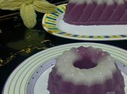 Gambar agar agar santan ubi ungu