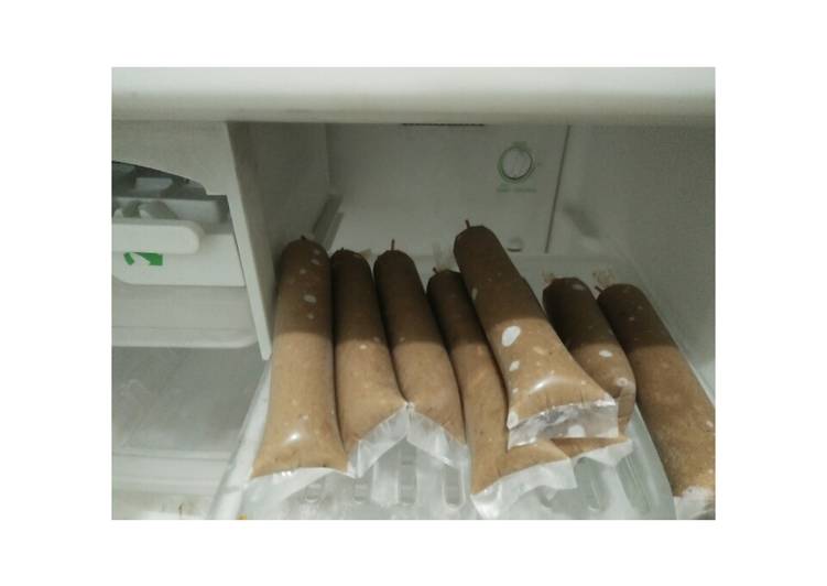 Es potong tawar coklat