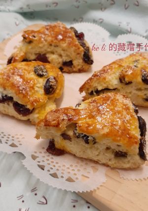 果乾三角司康 的食譜成品照片