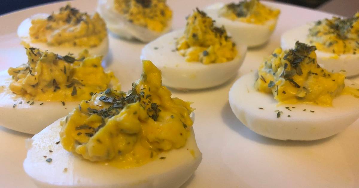 Huevos a la Diabla con Estragón Receta de Félix Cortés Schöler- Cookpad