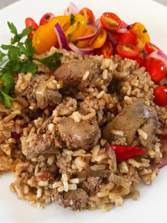 Rizses, vajpuha csirkemáj recept fotója