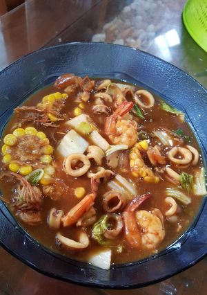 Foto resep Seafood sayuran saos padang