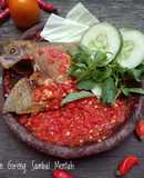 Ikan Bawal Hitam / Dorang Goreng Sambal Mentah