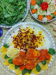 عکسی از دستور زرشک پلو با مرغ به روش لرستانی های عزیز