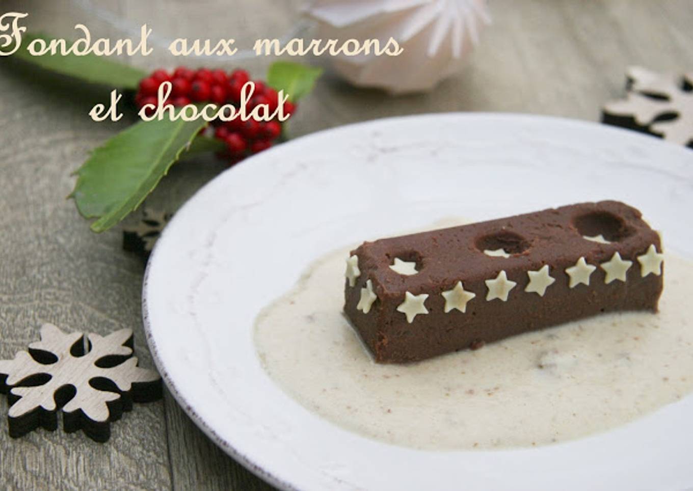 Fondant aux marrons et chocolat