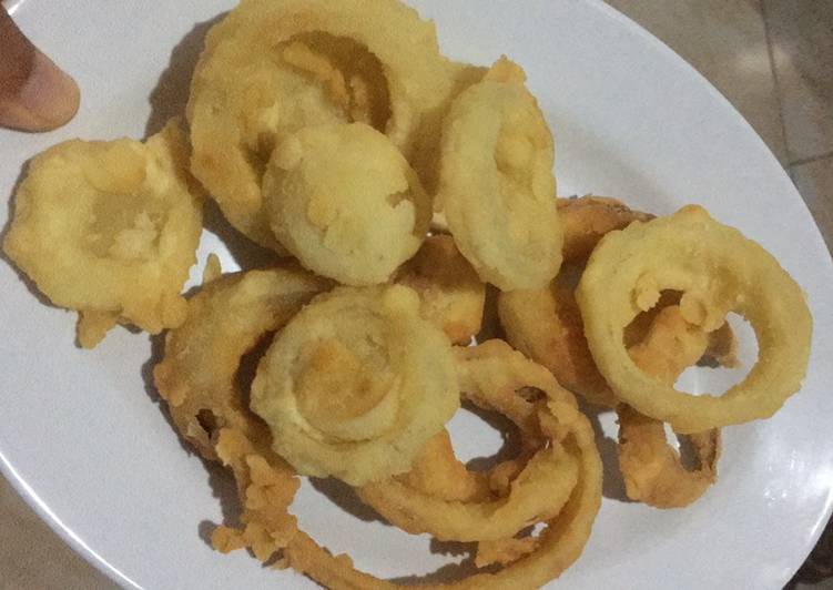 Bagaimana Menyiapkan Onion ring anti pait, Menggugah Selera