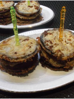 Una foto de Montadito de berenjenas rebozadas