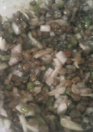 Una foto de Ensalada de lentejas