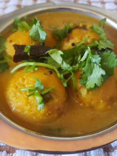 A picture of Paruppu Urandai Kuzhambu.