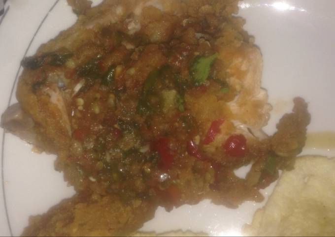 (Sambel) ayam geprek simpel