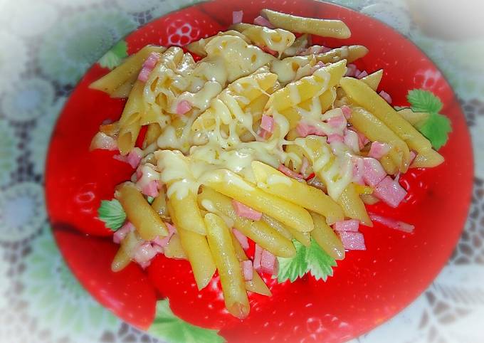 Макароны с колбасой и яйцом на сковороде. Макароны с колбасой и яйцом на сковороде