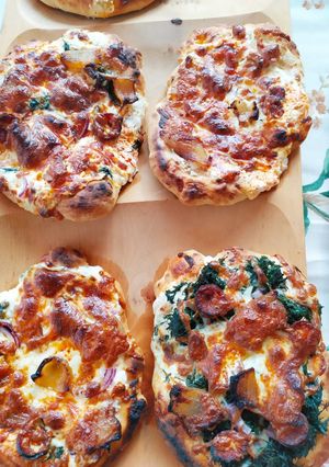 Kemencés kenyérlángos recept fotója