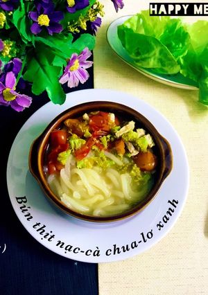 Hình của món Bún tươi mẹ làm.