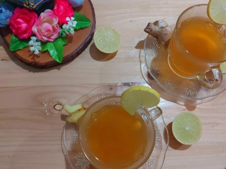 Cara Gampang Menyiapkan Resep 207. Hot Lemon Tea with Ginger yang Lezat Anti Ribet, Uenak Banget