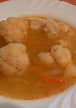 Karfiolleves recept fotója