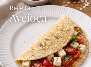 Foto de Aveioca (tapioca de aveia) com queijo vegetal NatuCheese