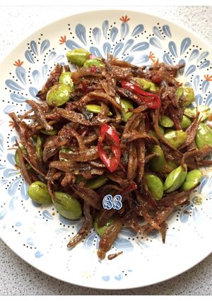 Foto resep Sambal ikan teri petai