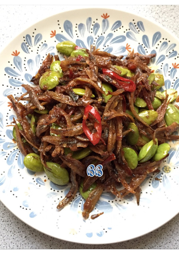Foto resep Sambal ikan teri petai