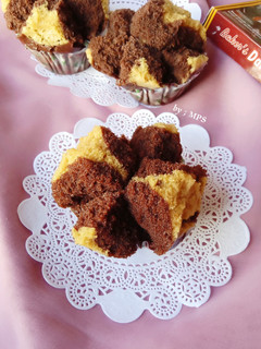 Foto resep 082. Bolu Kukus Coklat Mekar (no egg no mixer takaran sendok)