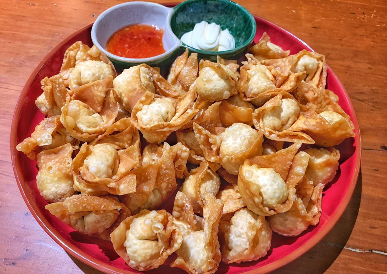 Fried Pork and Prawn Wonton