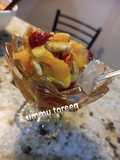 Fruit salad Mai strawberry 🍓 da ayaba da lemo
