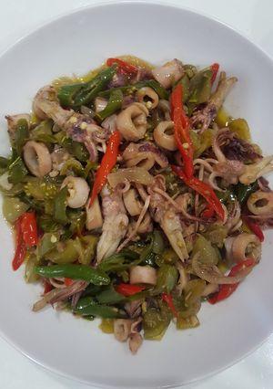 Foto resep Cumi Asin Cabe