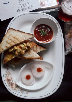 A picture of 5 min paneer tikka send witch.